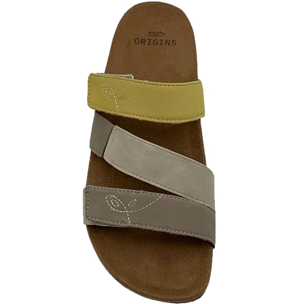 Earth Origins Women's Ohana Casual Sandals Yellow Multi - Wide - Picture 2 of 3